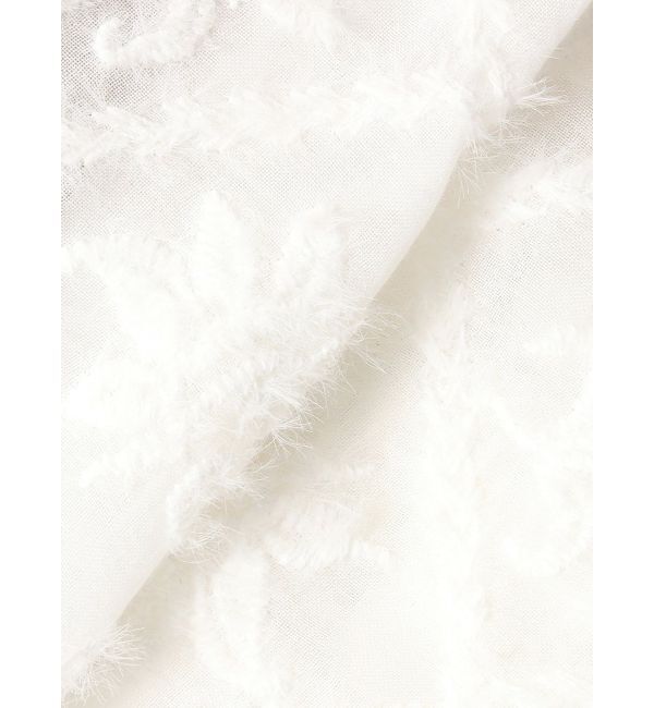 Ungrid「起毛エンブロイダリーハーフスリーブシャツ」|シャツ・ブラウス|