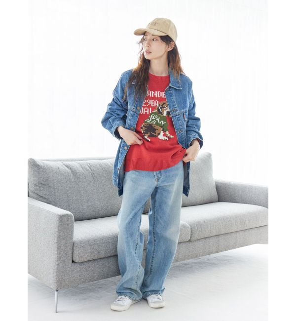 Ungrid「【WEB限定】ドッグモチーフジャカードニット」|ニット・セーター|