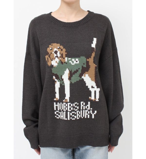 Ungrid「【WEB限定】ドッグモチーフジャカードニット」|ニット・セーター|