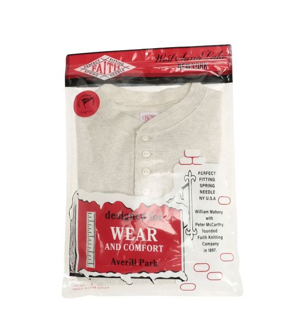 Ungrid「FAITH MILLS別注ヘンリーネックショートロングスリーブTee」|Tシャツ・カットソー|