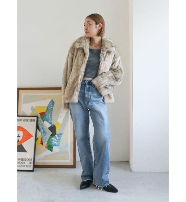 Ungrid「ボリュームデザインファーコート」|その他|