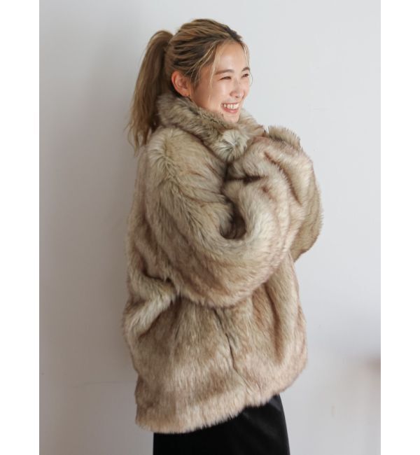 Ungrid「ボリュームデザインファーコート」|その他|