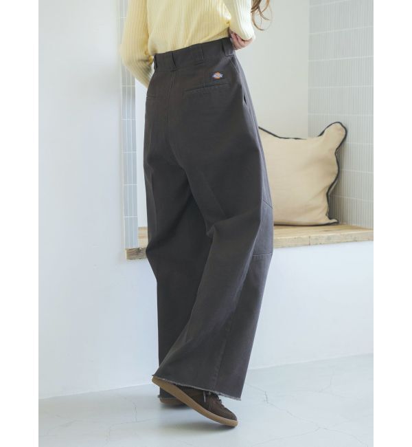 Ungrid「Dickies別注 タックカーブパンツ」|その他|ブラウン