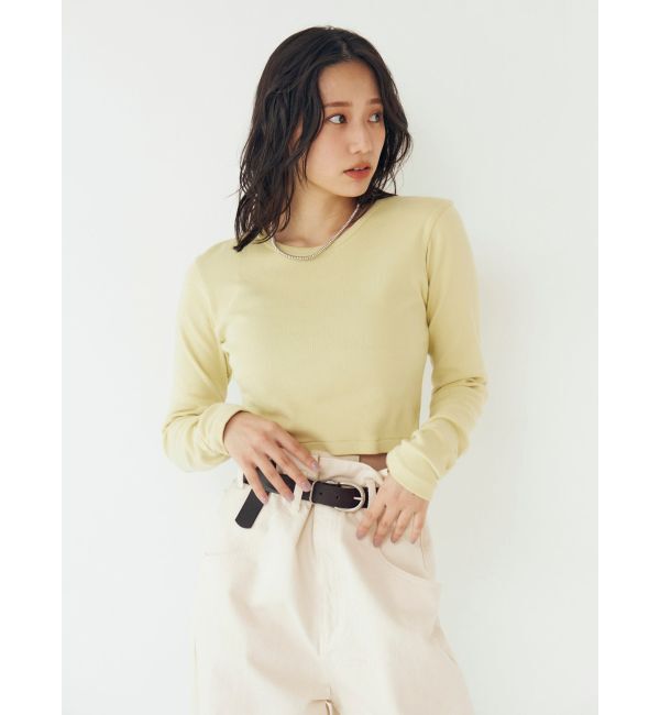 Ungrid「フィットショートロングスリーブTee」|Tシャツ・カットソー|