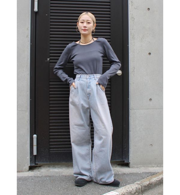Ungrid「ブリーチルーズデニム」|デニム|