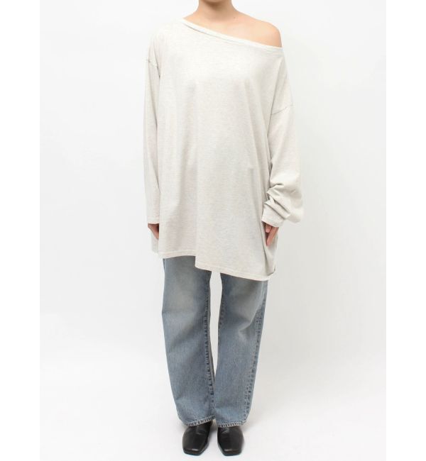 Ungrid「ボートネックビックシルエットロングスリーブTee」|Tシャツ・カットソー|