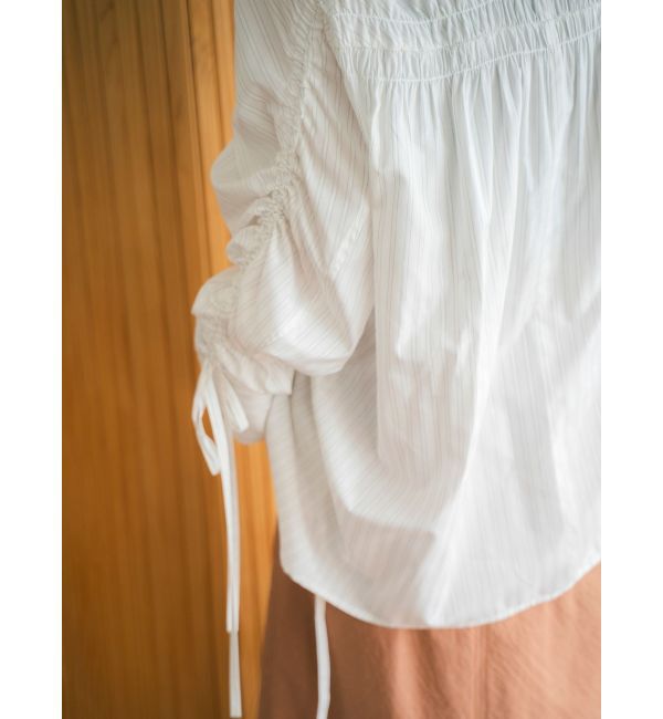 Ungrid「ギャザーデザインルーズシャツ」|シャツ・ブラウス|