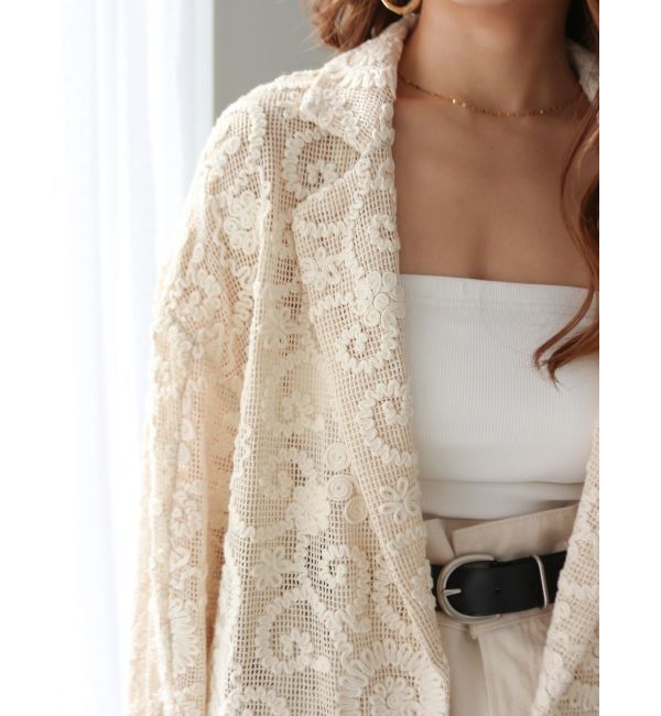 Ungrid「レーステーラードジャケット」|テーラードジャケット|