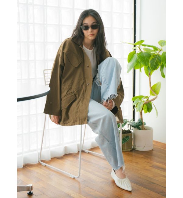 Ungrid「レザードッキングミリタリーブルゾン」|ブルゾン・スタジャン|