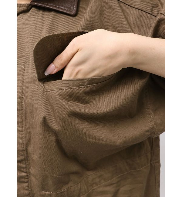 Ungrid「レザードッキングミリタリーブルゾン」|ブルゾン・スタジャン|