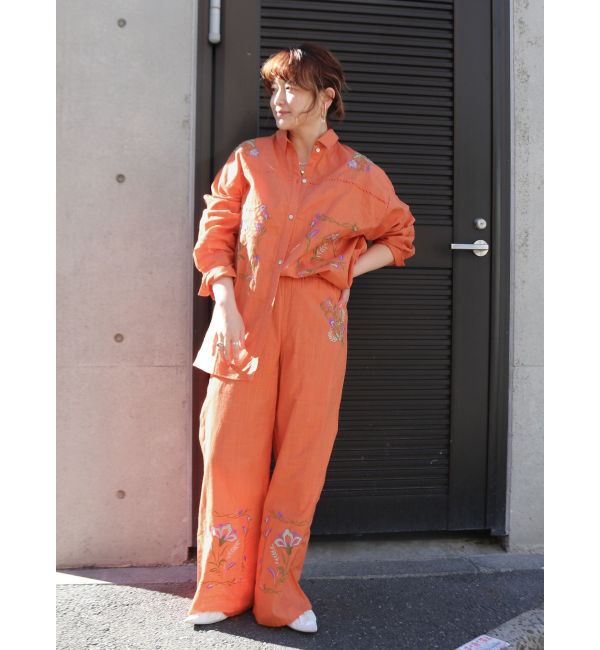 Ungrid「エンブロイダリーエスニックシャツ」|シャツ・ブラウス|