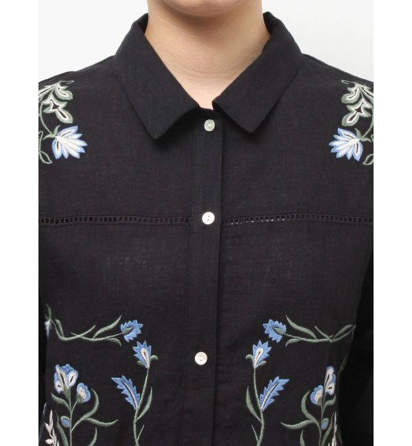 Ungrid「エンブロイダリーエスニックシャツ」|シャツ・ブラウス|