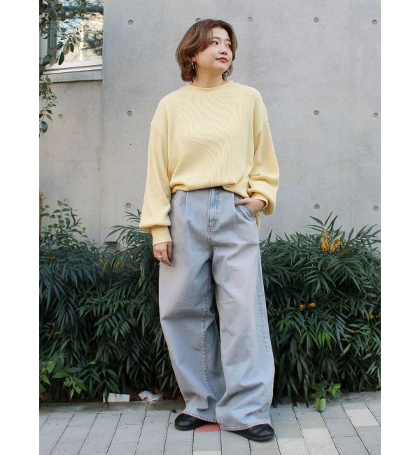 Ungrid「【WEB限定】スリーブボリュームワッフルロングスリーブTee」|Tシャツ・カットソー|