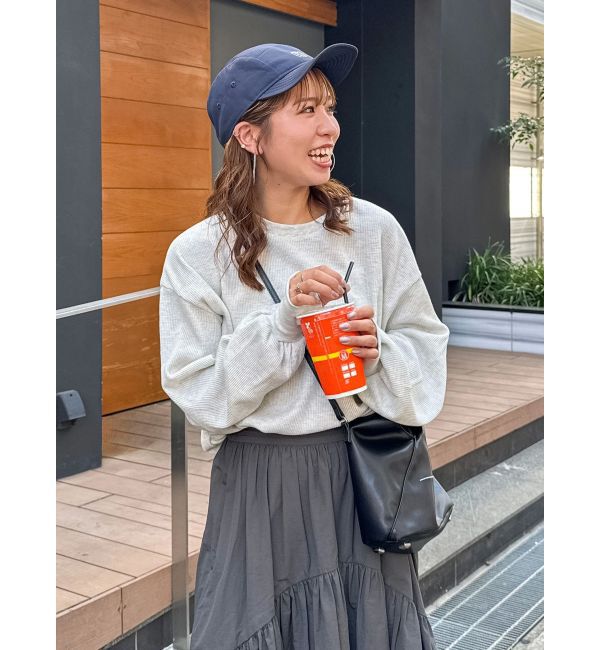 Ungrid「【WEB限定】スリーブボリュームワッフルロングスリーブTee」|Tシャツ・カットソー|