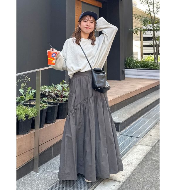 Ungrid「【WEB限定】スリーブボリュームワッフルロングスリーブTee」|Tシャツ・カットソー|