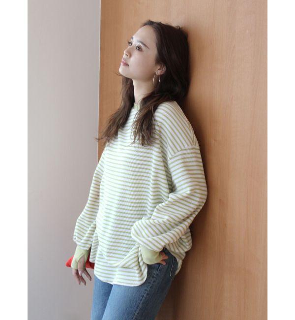 Ungrid「【WEB限定】スリーブボリュームワッフルロングスリーブTee」|Tシャツ・カットソー|