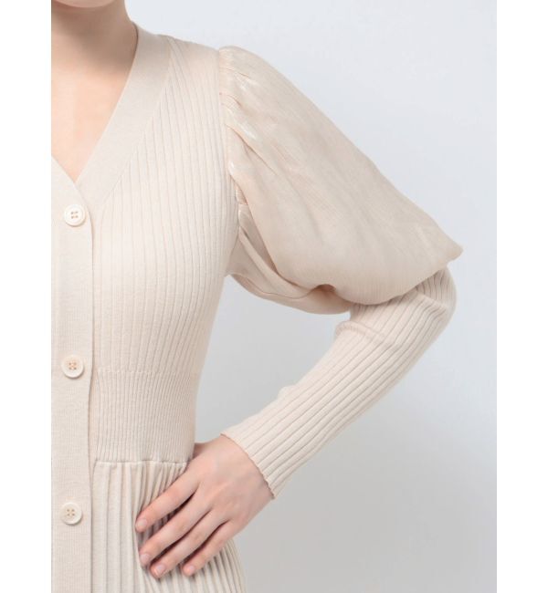 LAGUNAMOON「プリーツニットコンビワンピース」|ワンピース|