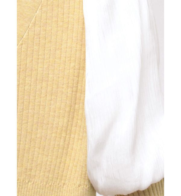 LAGUNAMOON「プリーツニットコンビワンピース」|ワンピース|