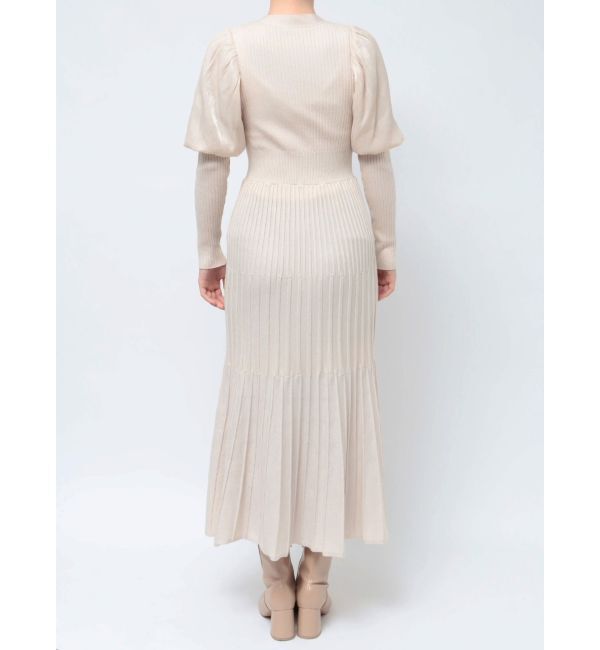 LAGUNAMOON「プリーツニットコンビワンピース」|ワンピース|