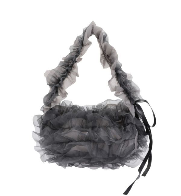 LAGUNAMOON「チュールフリルBAG」|ハンドバッグ|