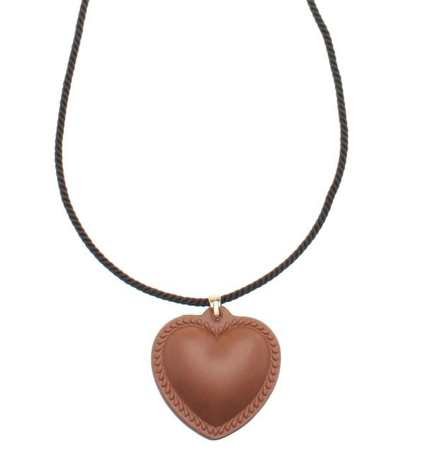 LAGUNAMOON「レザーライクハートネックレス」|ネックレス|