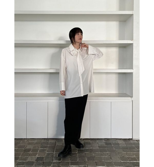 LAGUNAMOON「【柳橋唯コラボ】ワイドスリーブタイネックシャツ」|シャツ・ブラウス|