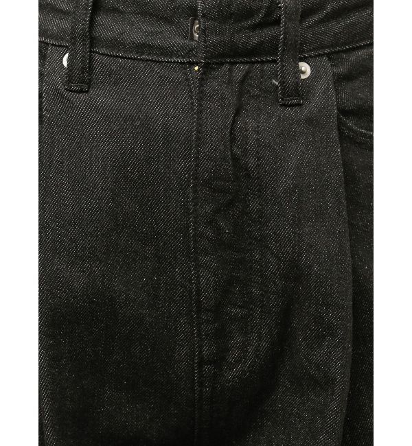 LAGUNAMOON「タックデニムワイドパンツ」|デニム|