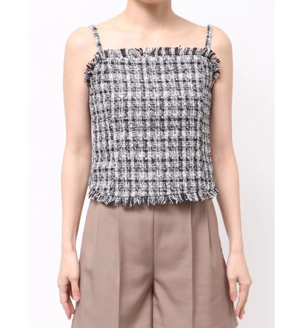 LAGUNAMOON「テープヤーンツイードキャミソール」|キャミソール|