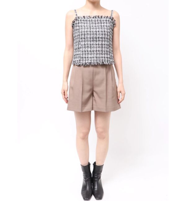 LAGUNAMOON「テープヤーンツイードキャミソール」|キャミソール|