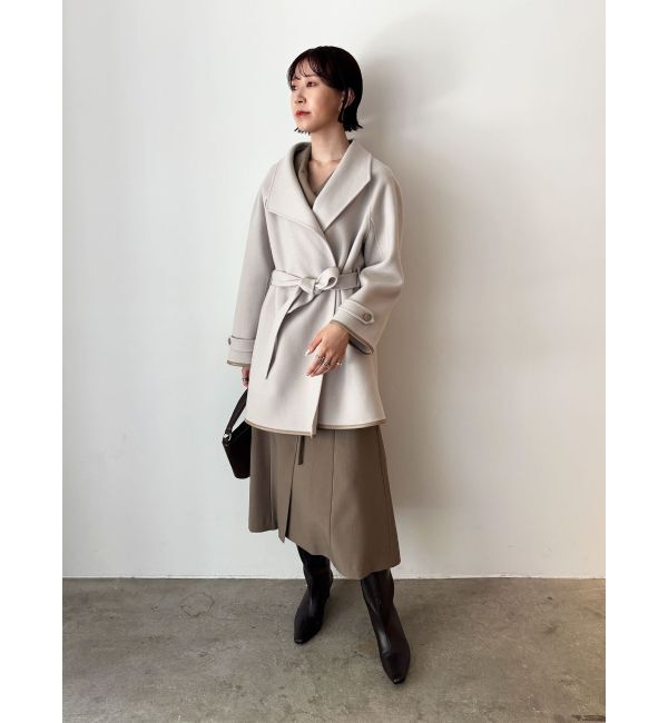 LAGUNAMOON「ラペルリバーコート」|その他|