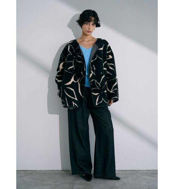 LAGUNAMOON「ベルテッドルーズワイドデニムパンツ」|デニム|