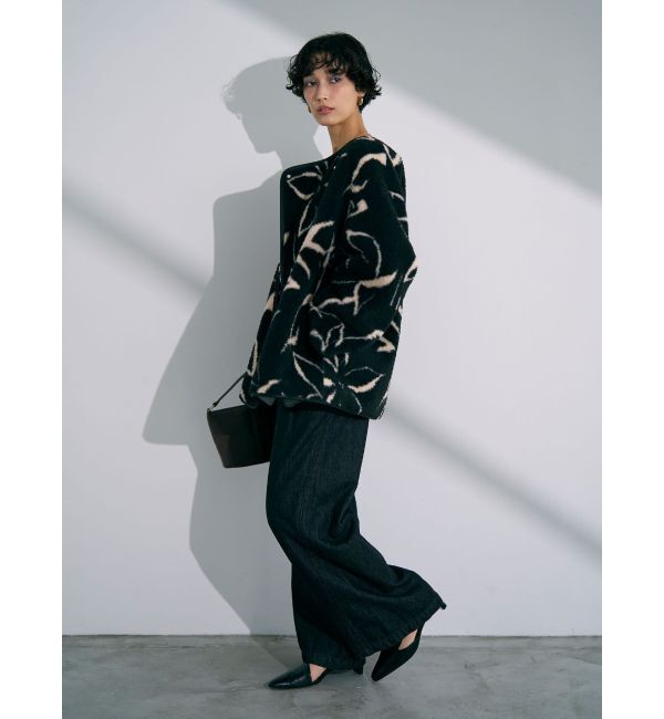 LAGUNAMOON「ベルテッドルーズワイドデニムパンツ」|デニム|