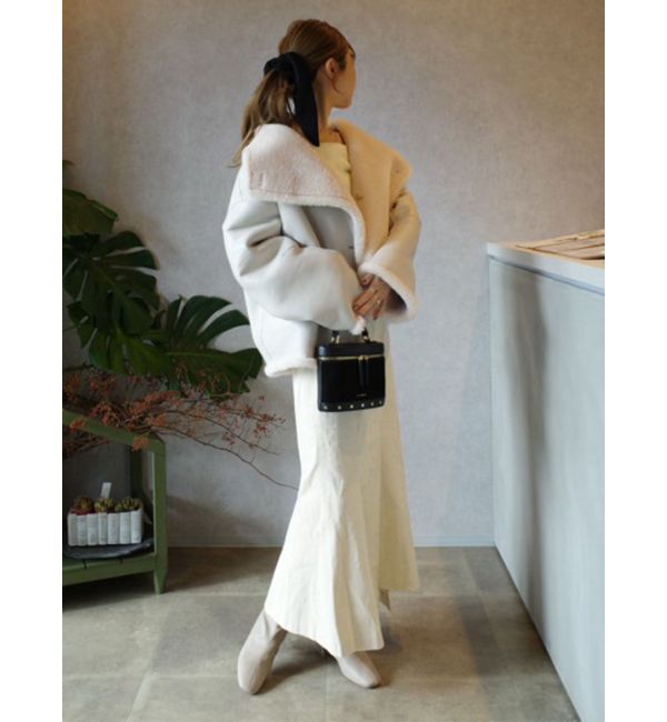 LAGUNAMOON「【REVIVAL】フェイクムートンスタンドカラーコート」|その他|