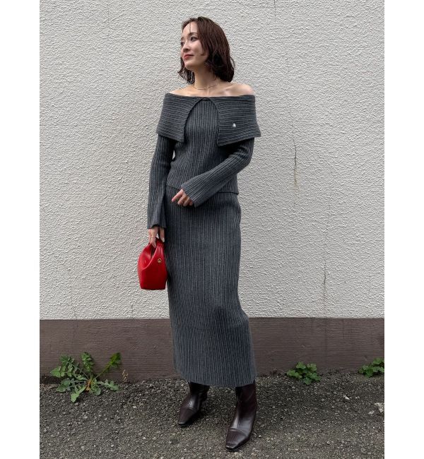 LAGUNAMOON「【POLO BCSコラボ】Iラインニットスカート」|スカート|