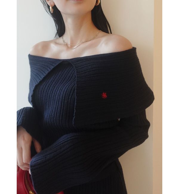 LAGUNAMOON「【POLO BCSコラボ】ワイドカラーニットプルオーバー」|ニット・セーター|