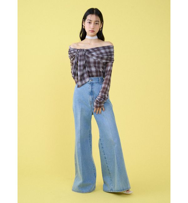 LAGUNAMOON「オフショルチュールタイブラウス」|Tシャツ・カットソー|