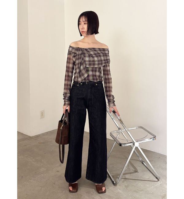 LAGUNAMOON「オフショルチュールタイブラウス」|Tシャツ・カットソー|