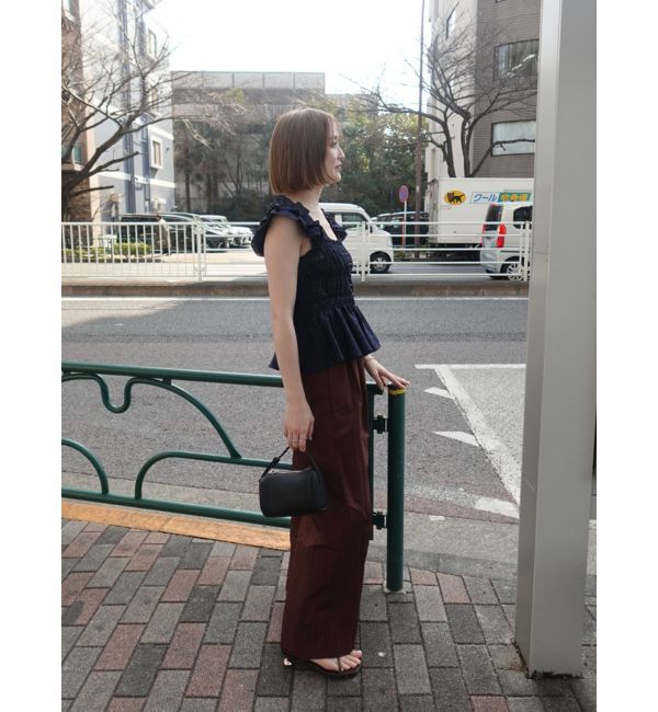 LAGUNAMOON「シアーチェックシャーリングブラウス」|シャツ・ブラウス|