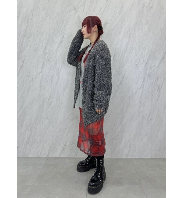 jouetie「ラメシャギーVネックカーデ」|カーディガン|