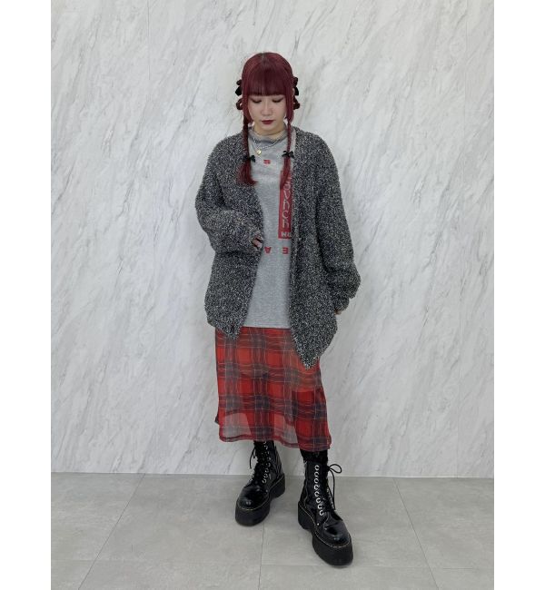 jouetie「ラメシャギーVネックカーデ」|カーディガン|