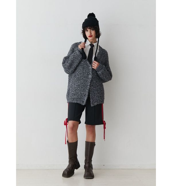 jouetie「ラメシャギーVネックカーデ」|カーディガン|