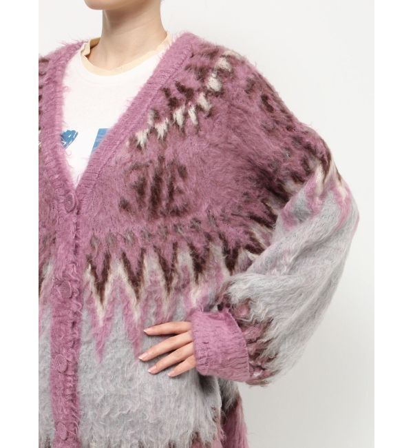 jouetie「パターンモヘアライクルーズカーデ」|カーディガン|
