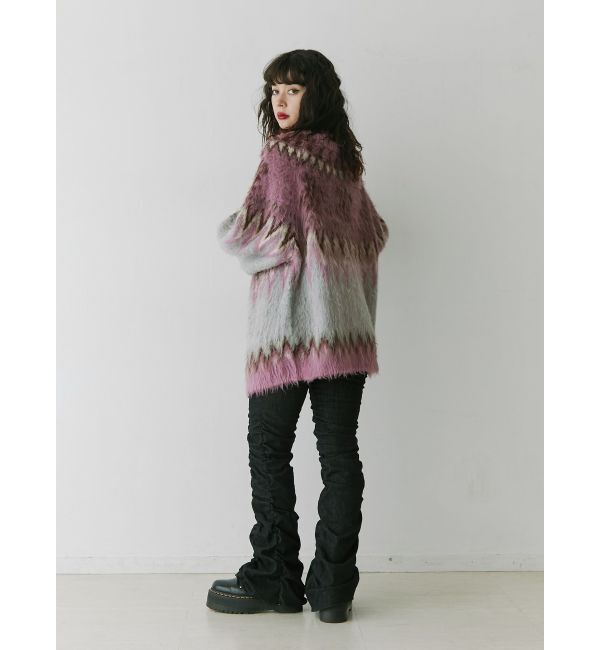 jouetie「パターンモヘアライクルーズカーデ」|カーディガン|