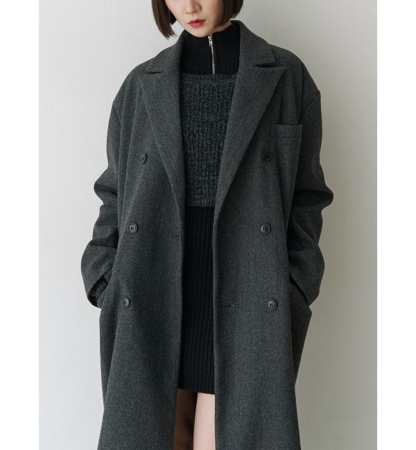 jouetie「ダブルブレストロングコート」|チェスターコート|