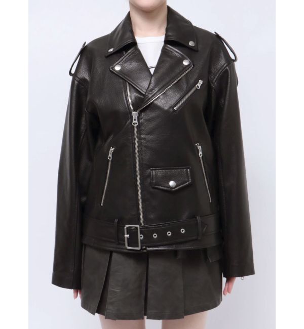 jouetie「【PosTokyo】Real leather riders」|ブルゾン・スタジャン|