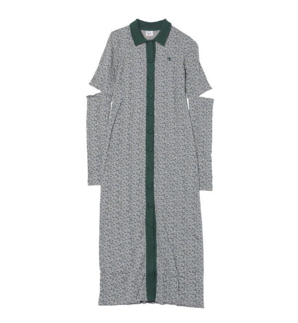 jouetie「【MILLER】バイカラーロングワンピース」|ワンピース|グレー