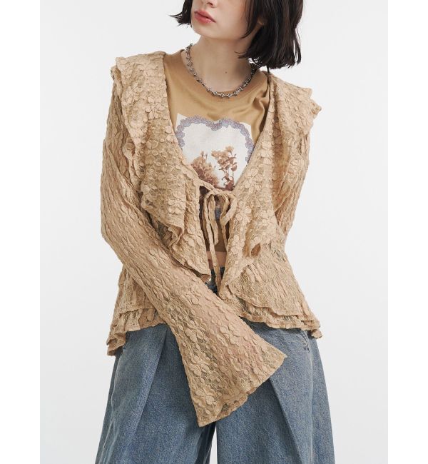 jouetie「フラワーフォトフィットTシャツ」|Tシャツ・カットソー|