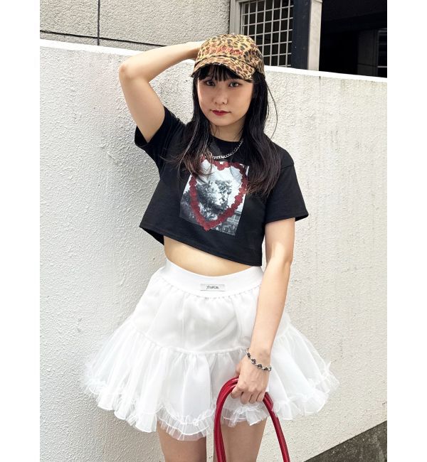 jouetie「フラワーフォトフィットTシャツ」|Tシャツ・カットソー|