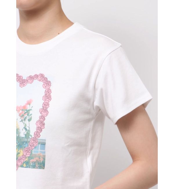 jouetie「フラワーフォトフィットTシャツ」|Tシャツ・カットソー|