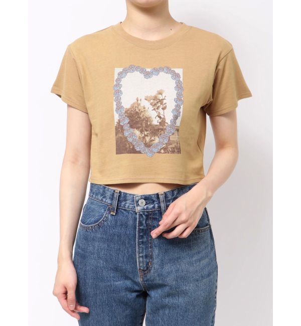 jouetie「フラワーフォトフィットTシャツ」|Tシャツ・カットソー|